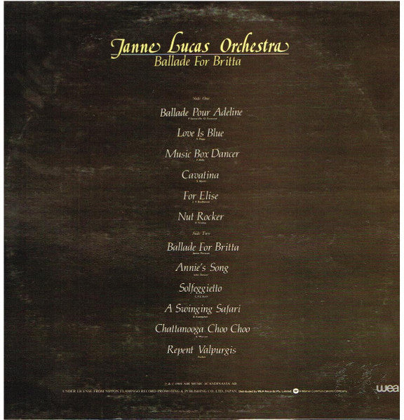 Janne Lucas Orchestra* : Ballade For Britta (LP)