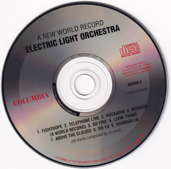 Electric Light Orchestra : A New World Record (CD, Album, RE)