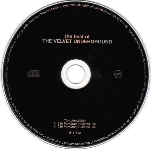 The Velvet Underground : The Best Of The Velvet Underground (Words And Music Of Lou Reed) (CD, Comp, RE)
