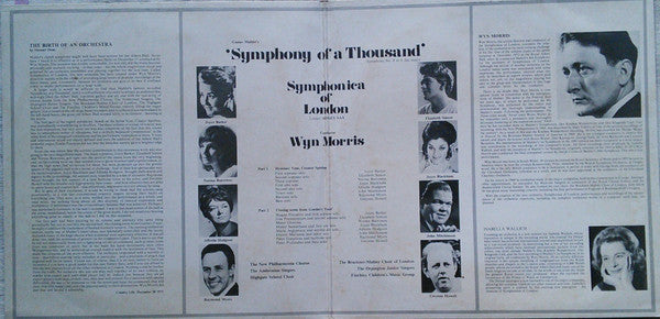 Mahler* - Symphonica Of London, Wyn Morris : Symphony Of A Thousand - Symphony No.8 In E Flat (2xLP, Album)