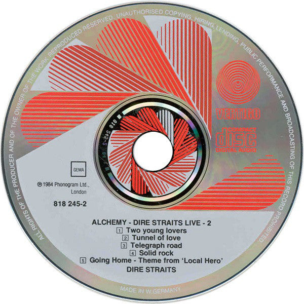 Dire Straits : Alchemy - Dire Straits Live (Part Two) (CD, Album, RE)