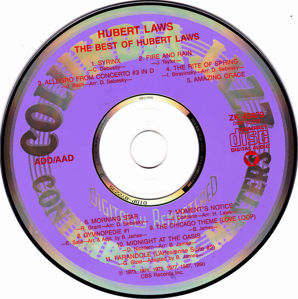 Hubert Laws : The Best Of Hubert Laws (CD, Comp, RM, RP)
