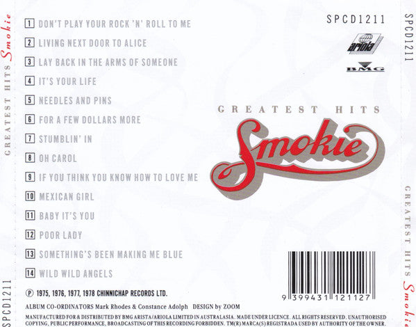 Smokie : Greatest Hits (CD, Comp, RM)
