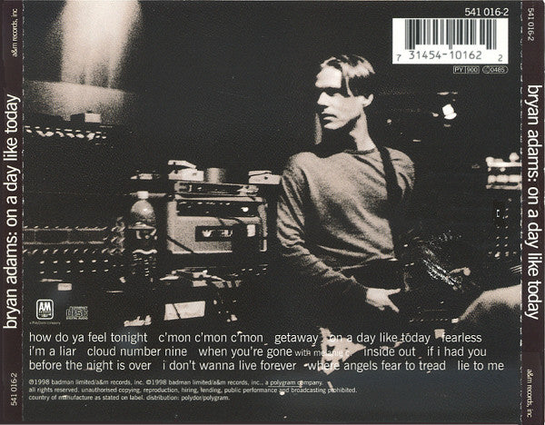 Bryan Adams : On A Day Like Today (CD, Album)