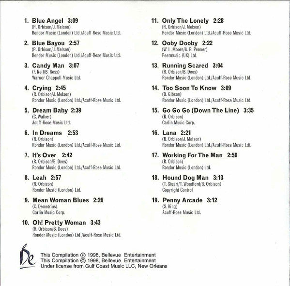 Roy Orbison : Oh! Pretty Woman (CD, Comp)