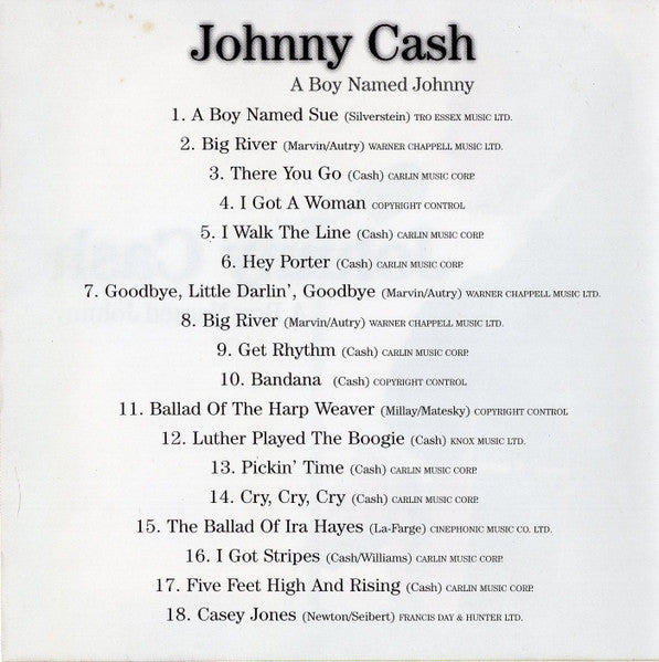 Johnny Cash : A Boy Named Johnny (CD, Comp)