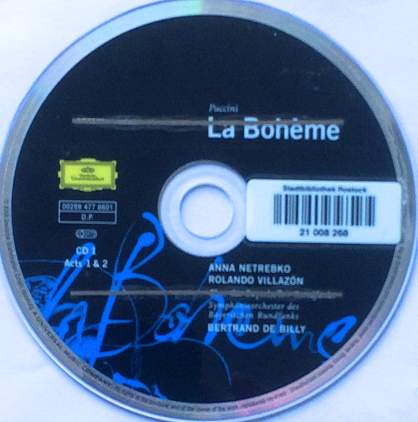 Giacomo Puccini - Anna Netrebko, Rolando Villazón, Boaz Daniel, Nicole Cabell, Stéphane Degout, Vitalij Kowaljow, Chor Des Bayerischen Rundfunks, Symphonie-Orchester Des Bayerischen Rundfunks, Bertrand De Billy : La Bohème (2xCD, Album + Box)