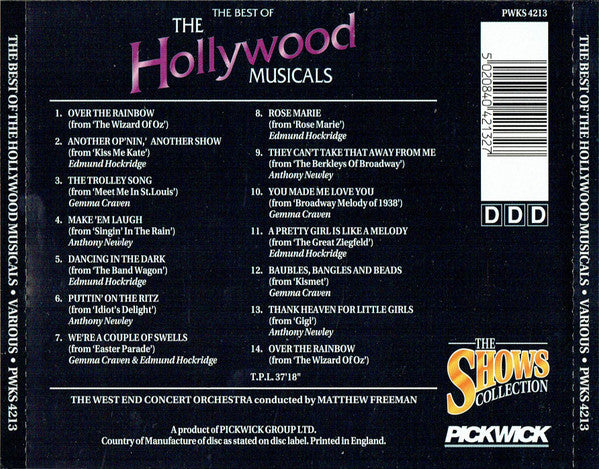 West End Concert Orchestra : The Best Of The Hollywood Musicals (CD)