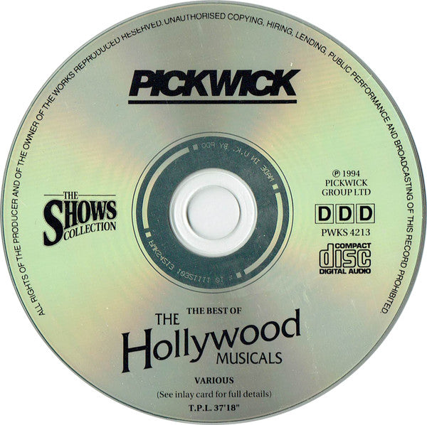 West End Concert Orchestra : The Best Of The Hollywood Musicals (CD)