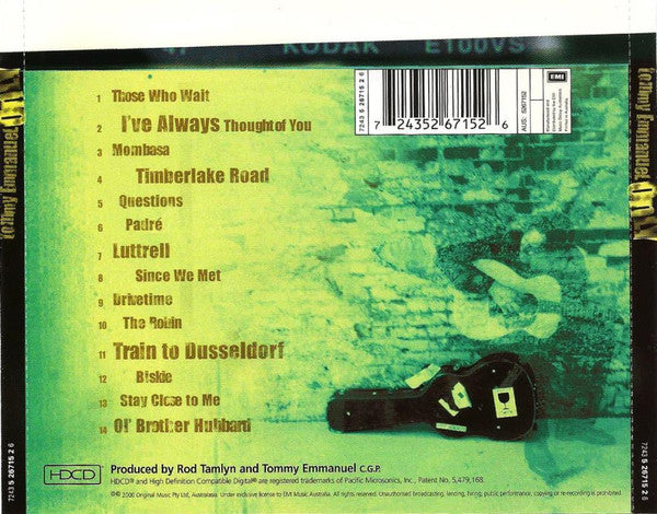 Tommy Emmanuel : Only (HDCD, Album)