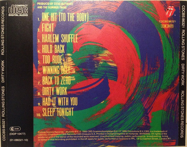 Rolling Stones* : Dirty Work (CD, Album)