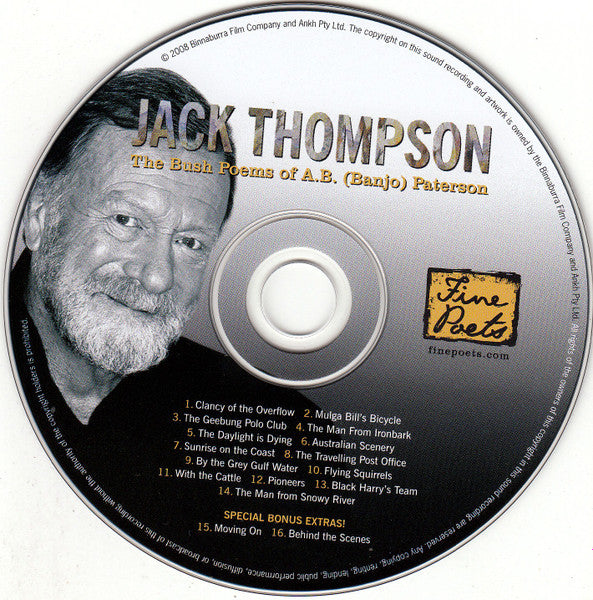 Jack Thompson (9) : The Bush Poems Of A.B. (Banjo) Paterson (CD, Album)