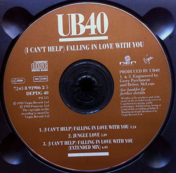 UB40 : (I Can't Help) Falling In Love With You (CD, Single, Dig)