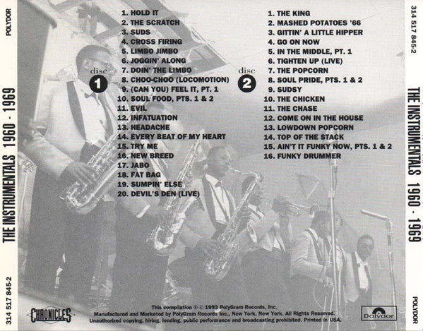James Brown : Soul Pride (The Instrumentals 1960-1969) (2xCD, Comp, Mono)