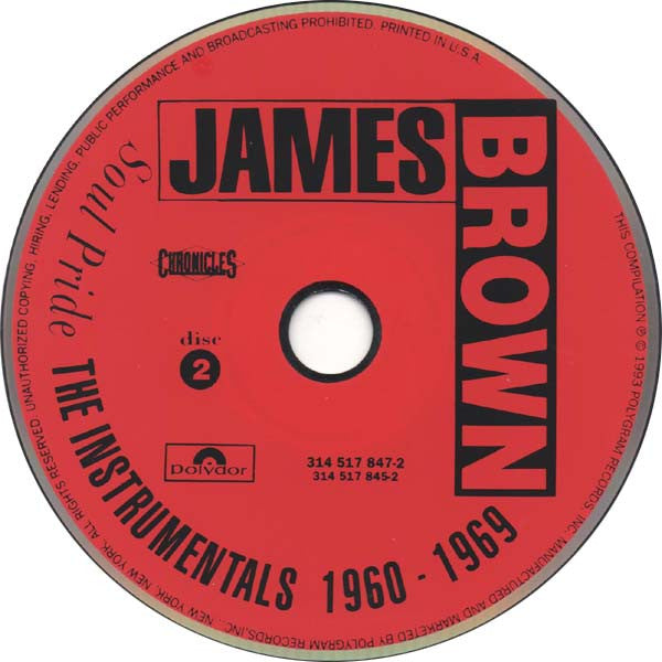 James Brown : Soul Pride (The Instrumentals 1960-1969) (2xCD, Comp, Mono)