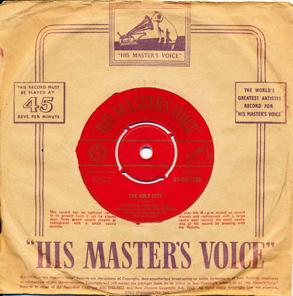 Richard Crooks (2) : The Holy City (7", Single)