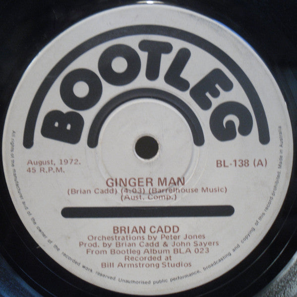 Brian Cadd : Ginger Man (7", Single)