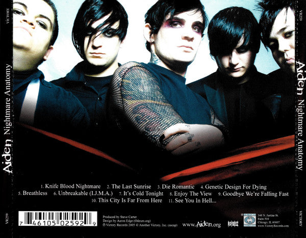 Aiden : Nightmare Anatomy (CD, Album)