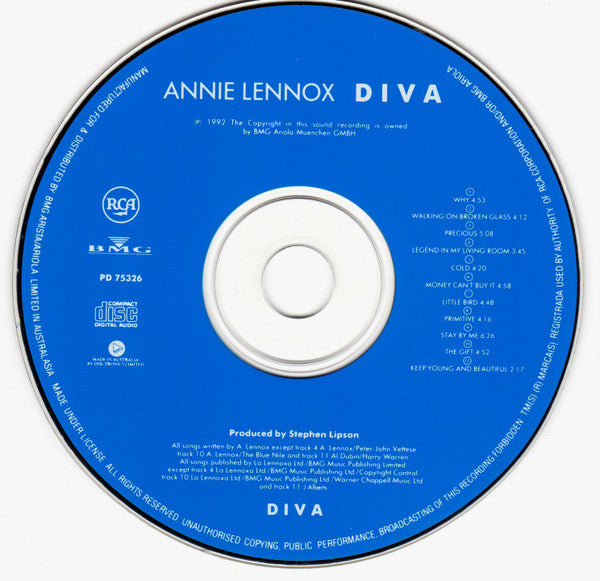 Annie Lennox : Diva (CD, Album, Dis)