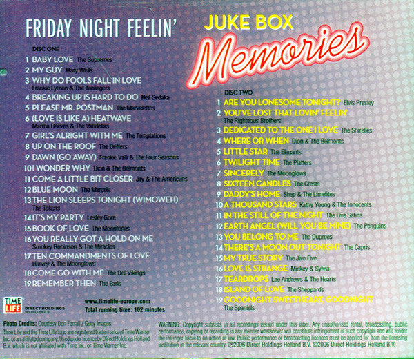 Various : Juke Box Memories - Friday Night Feelin' (2xCD, Comp)