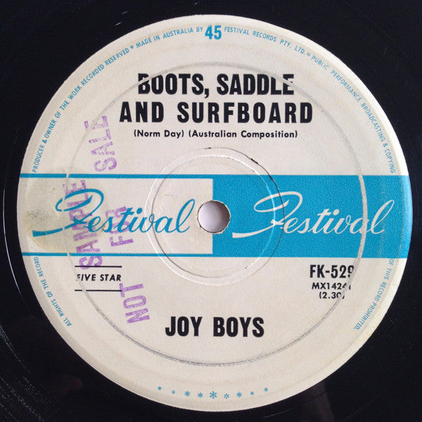 Joy Boys* : Boots, Saddle And Surfboard (7", Single)