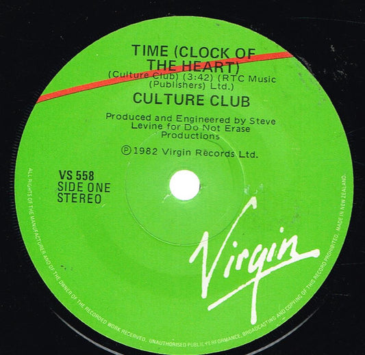 Culture Club : Time (Clock Of The Heart) (7", Single)