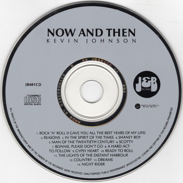 Kevin Johnson (5) : Now And Then (CD, Album)