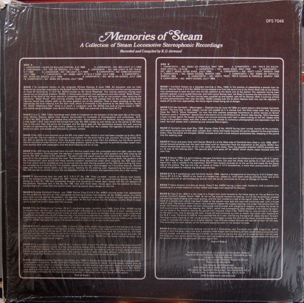 No Artist : Memories Of Steam (LP, Comp)