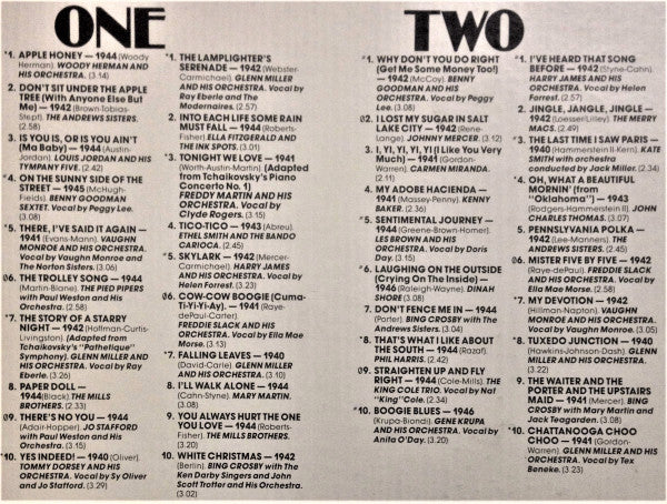 Various : Popular Music Of The 1940's Volume One (5xLP, Comp)