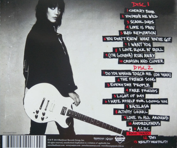 Joan Jett And The Blackhearts* : Greatest Hits (2xCD, Comp, RM)