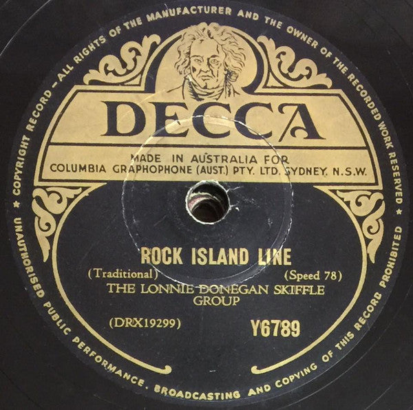 Lonnie Donegan's Skiffle Group : Rock Island Line / John Henry (Shellac, 10")