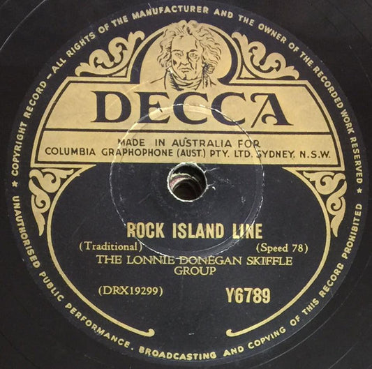 Lonnie Donegan's Skiffle Group : Rock Island Line / John Henry (Shellac, 10")