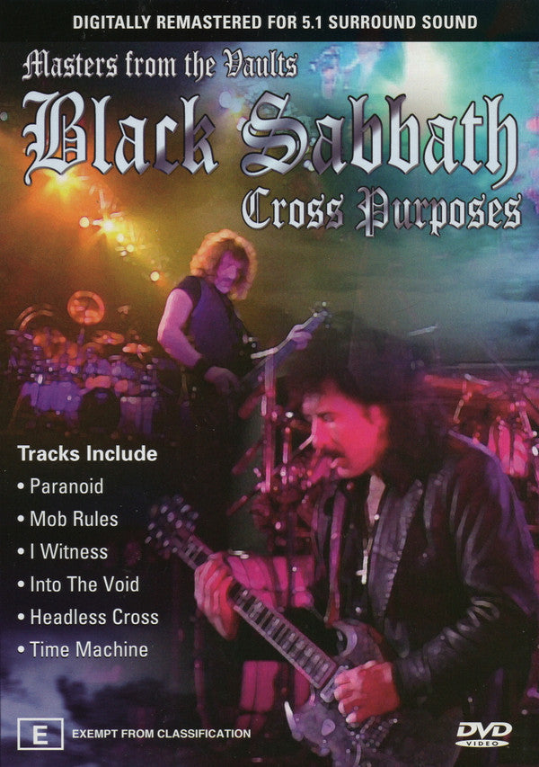 Black Sabbath : Masters From The Vaults - Cross Purposes (DVD-V, RM, Unofficial, PAL, 5.1)