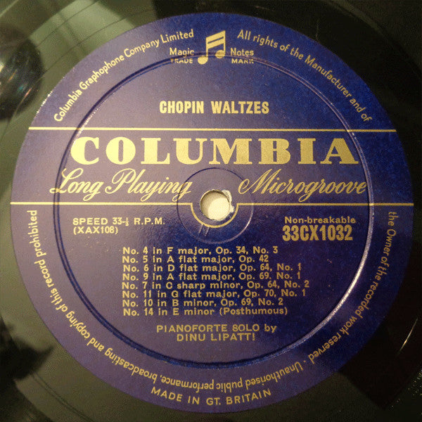 Chopin* - Dinu Lipatti : Waltzes (LP, Mono)