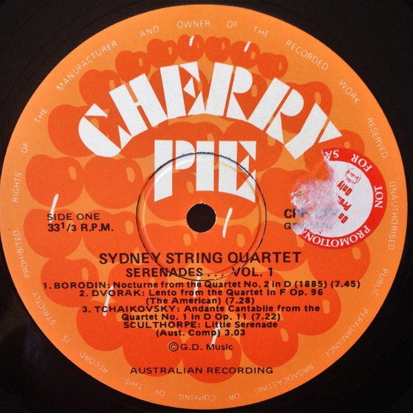 The Sydney String Quartet, Alexander Borodin, Antonín Dvořák, Pyotr Ilyich Tchaikovsky, Peter Sculthorpe, Luigi Boccherini, Wolfgang Amadeus Mozart, Joseph Haydn, Ludwig van Beethoven : Serenades Volume One (LP, Album)
