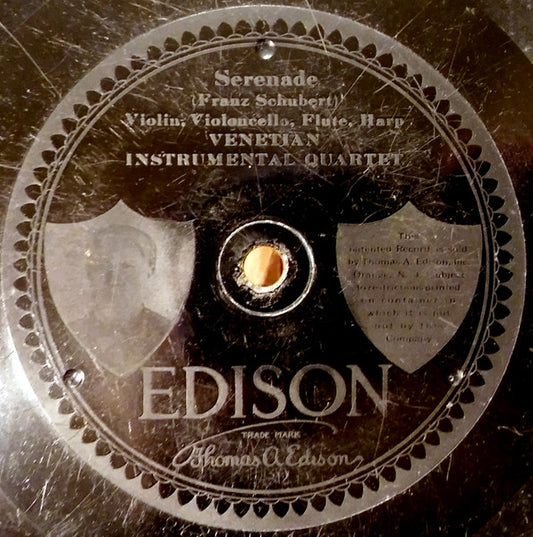 Venetian Instrumental Quartet : Serenade / Summer Dreams (Edison Disc)