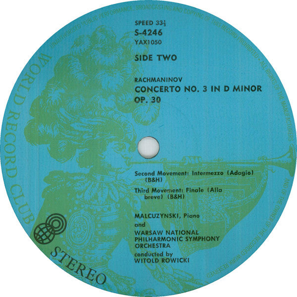 Malcuzynski*, Rachmaninov* : Concerto No 3 In D Minor (LP, Album, Club, RE)