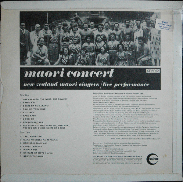 New Zealand Maori Singers : Maori Concert (LP, Album)
