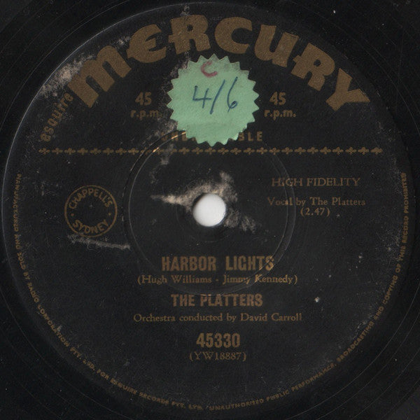 The Platters : Harbor Lights / Sleepy Lagoon (7", Single)