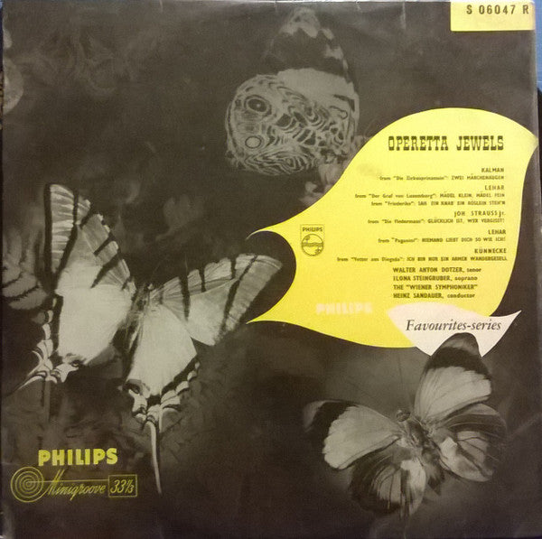 Walter Anton Dotzer*, Ilona Steingruber, The "Wiener Symphoniker"* : Operetta Jewels (10")