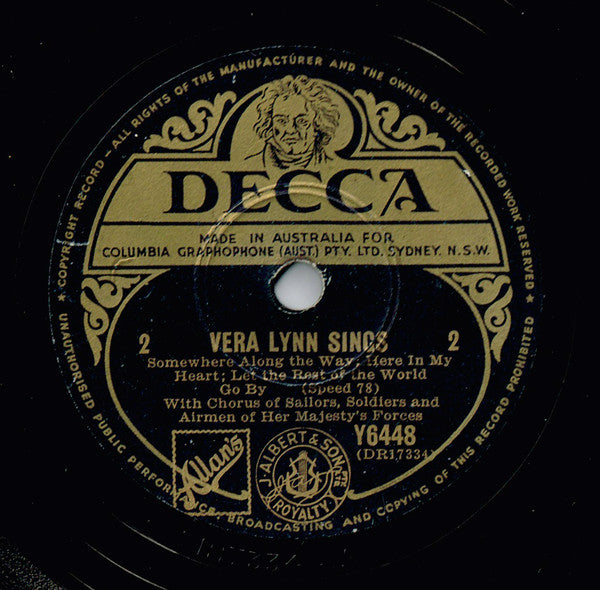 Vera Lynn : Vera Lynn Sings (Shellac, 10")