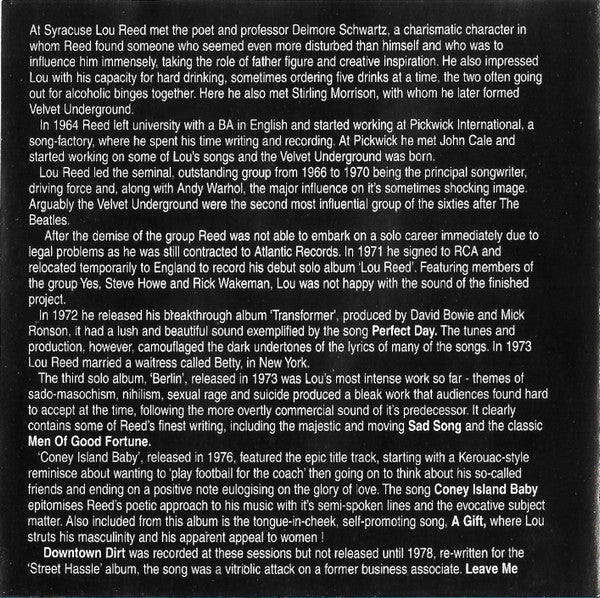 Lou Reed : Perfect Day (CD, Comp)