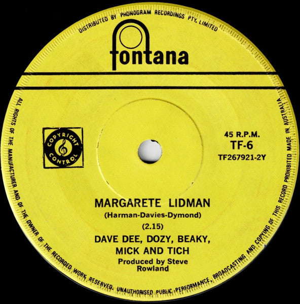 Dave Dee, Dozy, Beaky, Mick & Tich : Don Juan (7", Single, Mono)