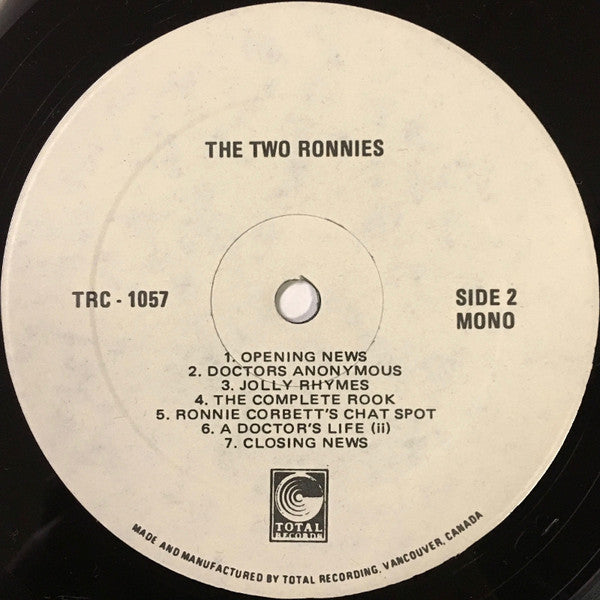 The Two Ronnies : The Two Ronnies (LP, Mono)