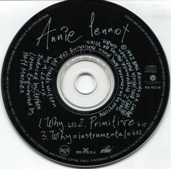 Annie Lennox : Why (CD, Single, Car)