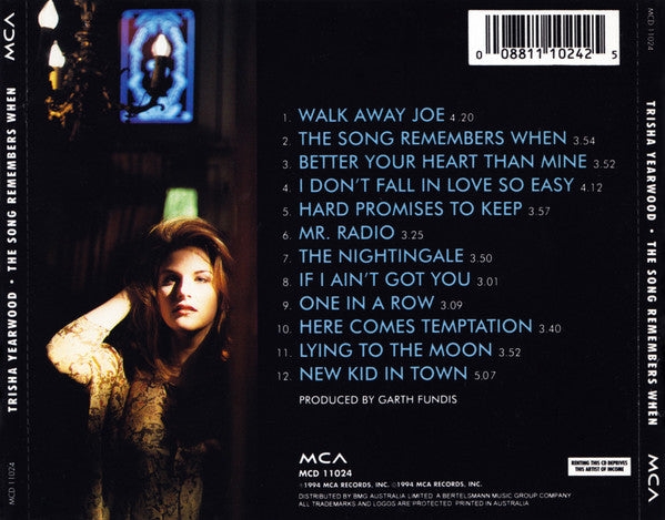 Trisha Yearwood : The Song Remembers When (CD, Album)