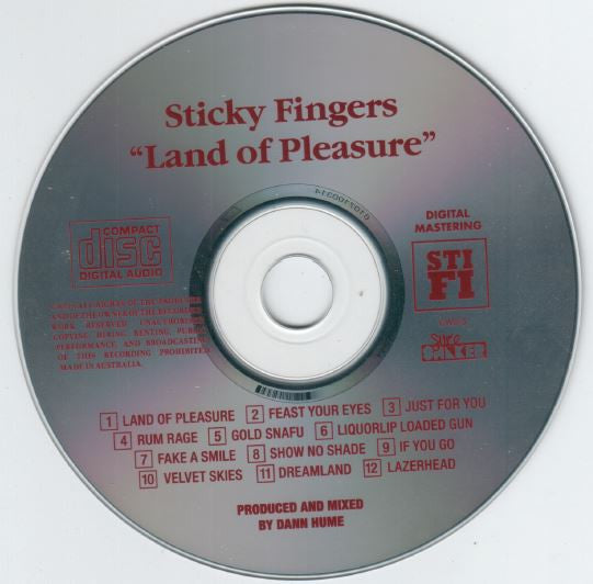 Sticky Fingers (9) : Land Of Pleasure (CD, Album)