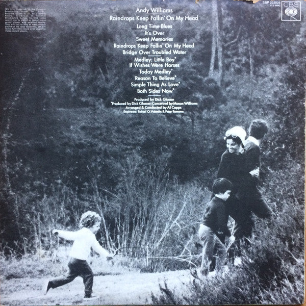 Andy Williams : Raindrops Keep Fallin' On My Head (LP, Album)