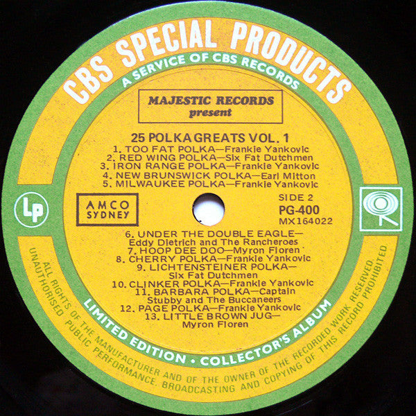 Various : 25 Polka Greats Volume 1 (LP, Comp, Ltd)