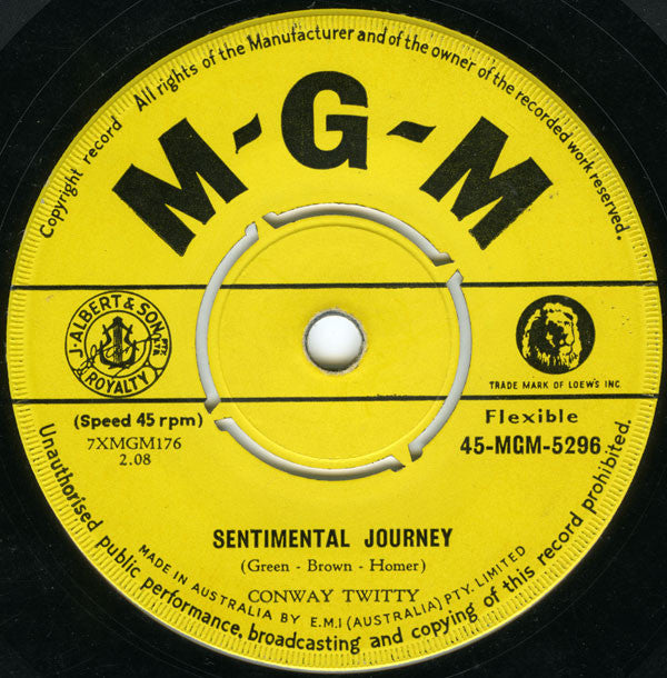 Conway Twitty : Mona Lisa (7", Single)